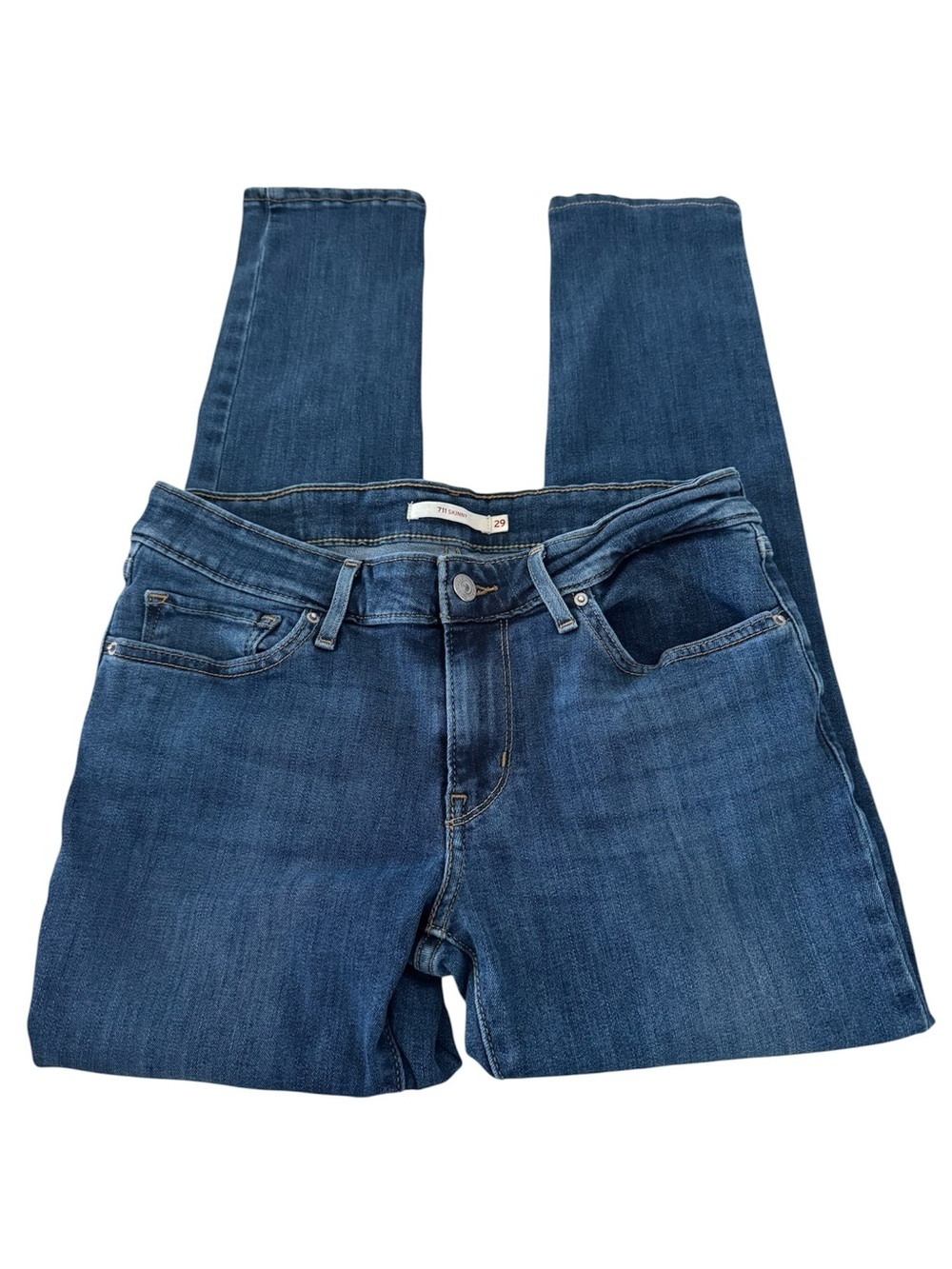 Levi's Women's 711 Skinny Jeans  in Dark Blue Wash Size 29